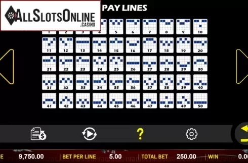 Paytable. Long Feng from Aspect Gaming
