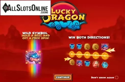 Intro Game screen. Lucky Dragon (MGA) from MGA