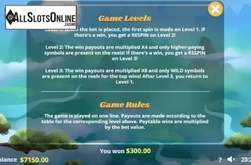 Paytable 3. Lucky Heaven from Lady Luck Games