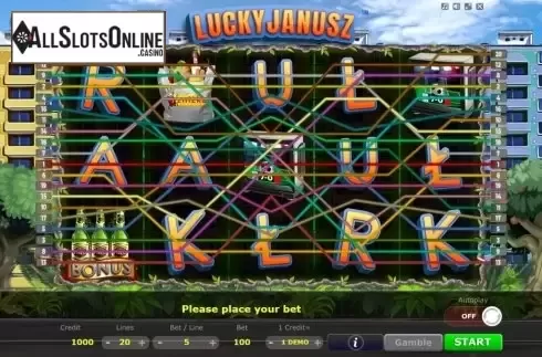 Reel Screen. Lucky Janusz from Five Men Games