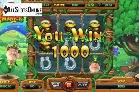 Win Screen. Lucky Patrick from TIDY