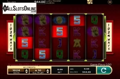 Win Screen 2. Lucky Rooster from High 5 Games