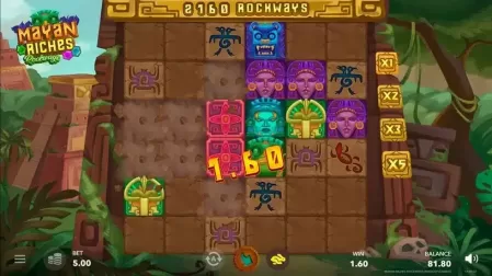 Mayan Riches Rockways slot screenshot 2