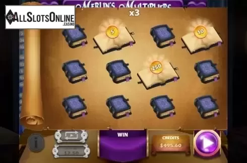 Bonus round screen