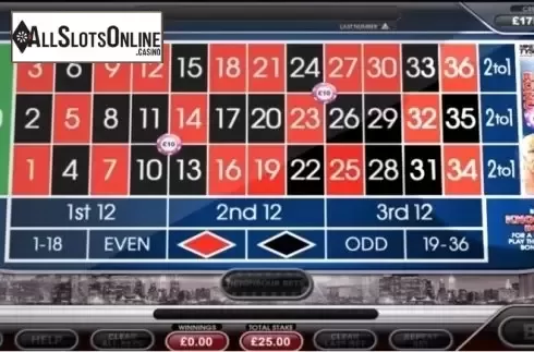 Screen2. Mike Tyson Roulette from Inspired Gaming