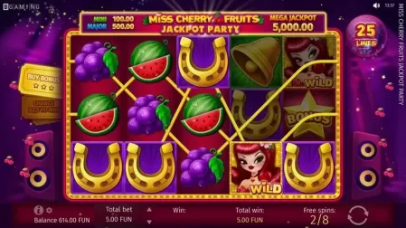 Miss Cherry Fruits Jackpot Party slot screenshot 6