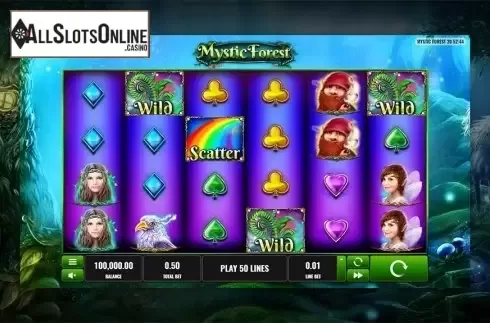 Reels screen. Mystic Forest (Playreels) from Playreels