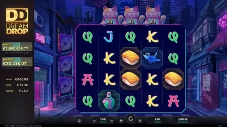 Neko Night Dream Drop slot screenshot 1