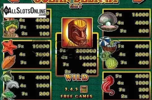 Screen5. Ocean Delight from Casino Technology