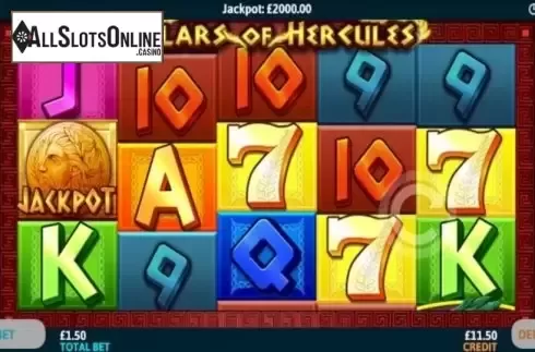 Reel Screen. Pillars of Hercules from Intouch Games