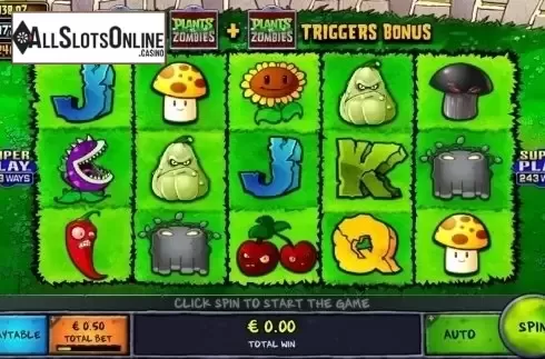 Reel Screen. Plants vs Zombies: Backyard Showdown from IGT