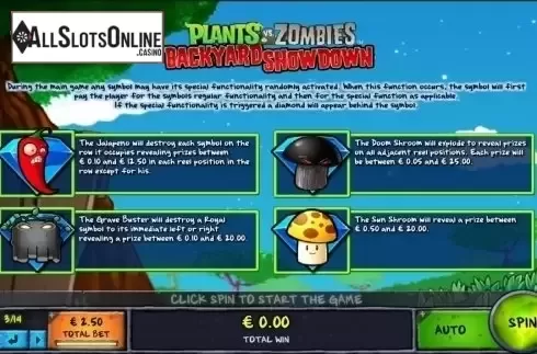 Info 2. Plants vs Zombies: Backyard Showdown from IGT