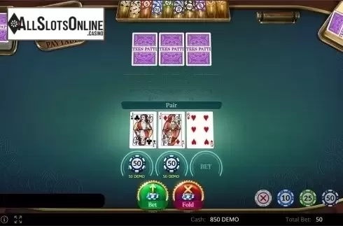 Game workflow. Poker Teen Patti from Evoplay Entertainment