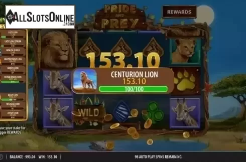 Win Screen. Pride and Prey from Red7