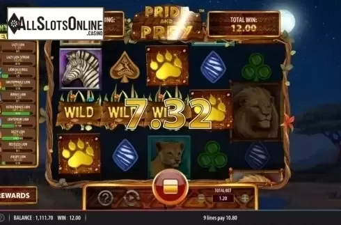 Free Spins. Pride and Prey from Red7