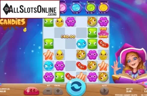 Win Screen 2. Psycho Candies from Gluck Games