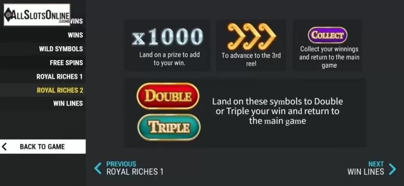 Features 4. Reel Royalty from Slot Factory