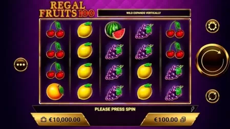 Regal Fruits 100 slot screenshot 1
