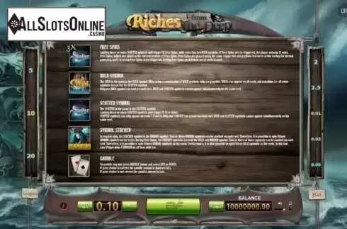 Screen4. Riches from the Deep from BF games