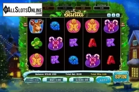 Reel Screen. Santa (Betsense) from Betsense