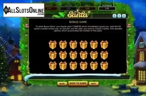 Bonus Game. Santa (Betsense) from Betsense