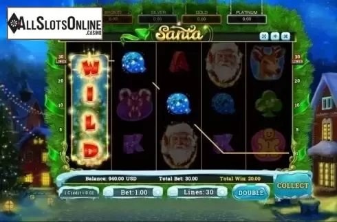Win Screen. Santa (Betsense) from Betsense