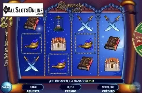 Win screen. Sherezade 81 from R. Franco