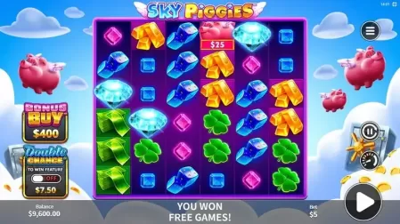 Sky Piggies slot screenshot 2