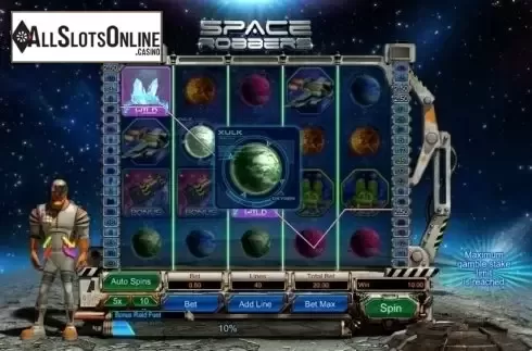 Win Screen . Space Robbers from GamesOS