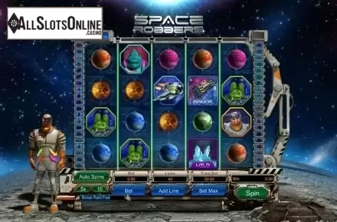 Game Workflow screen. Space Robbers from GamesOS