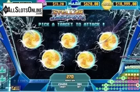 Pick 1. Stellar Jackpots with Silver Lion from Lightning Box
