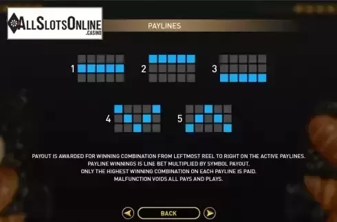 PayLines Screen