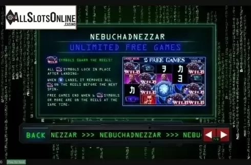 Paytable 7. The Matrix from Playtech