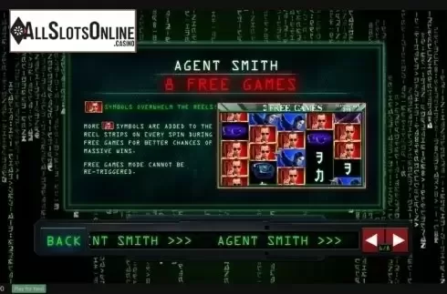 Paytable 6. The Matrix from Playtech