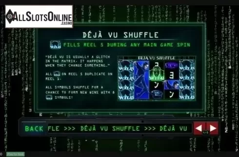 Paytable 4. The Matrix from Playtech
