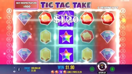 Tic Tac Take slot screenshot 3
