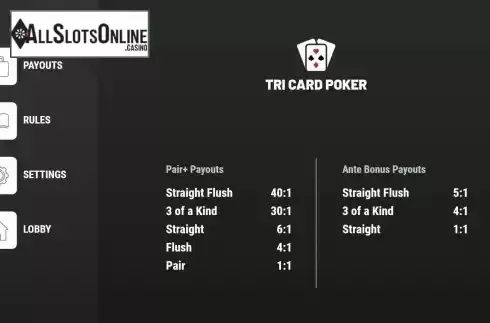 Paytable