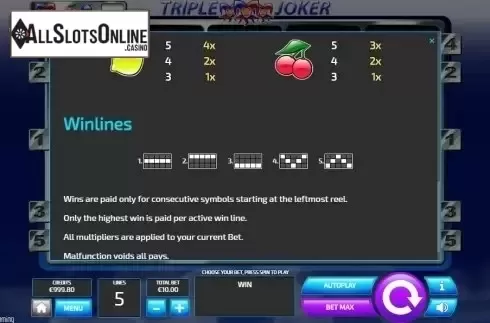 Screen8. Triple Joker (Tom Horn Gaming) from Tom Horn Gaming