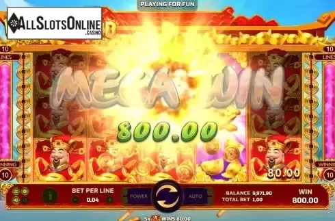 Mega Win screen
