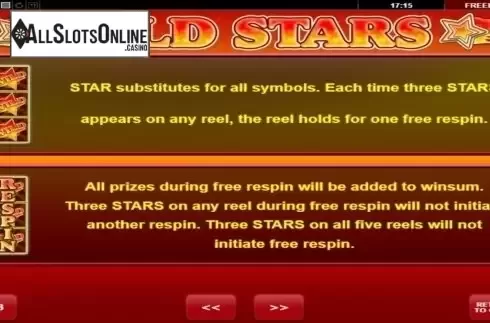 Paytable 3. Wild Stars (Amatic) from Amatic Industries