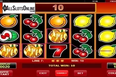 Win screen. Wild Stars (Amatic) from Amatic Industries
