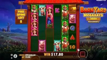 Barnyard Megahays Megaways slot screenshot 5