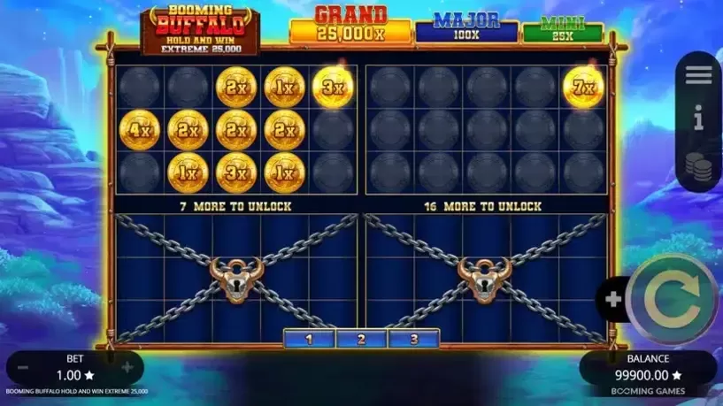 Booming Buffalo Hold and Win Extreme 25000 slot screenshot