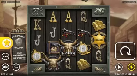 Deadwood xNudge slot screenshot 3