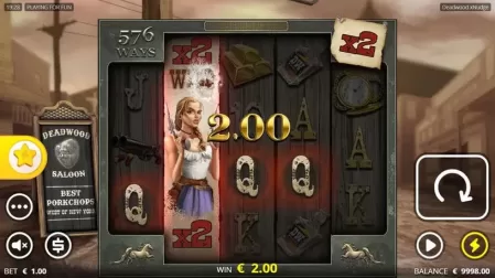 Deadwood xNudge slot screenshot 2