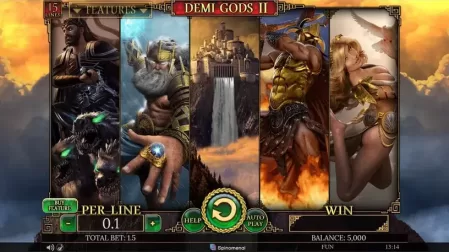 Demi Gods II 15 Lines slot screenshot 1
