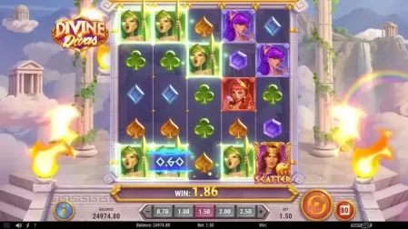 Divine Divas slot screenshot 4