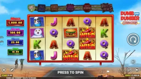 Dumb and Dumber Route to Riches slot screenshot 1