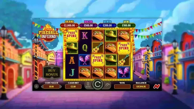 Fireball Inferno slot screenshot 2