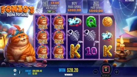 Fonzo's Feline Fortune's slot screenshot 3